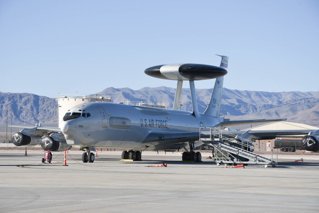 an E-3 Sentry AWACS aircraft