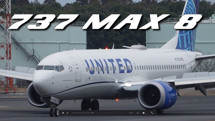 United Airlines 737 max 8 at Tokyo Narita Airport