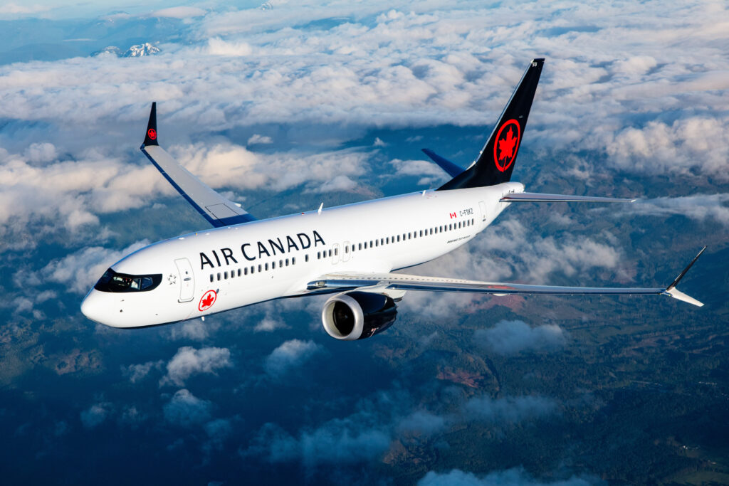 AIR CANADA AIRCRAFT IN FLIGHT 