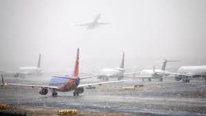 atlanta airport amid storm